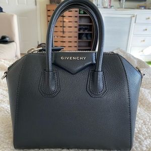 Authentic Mini Givenchy Antigona with strap and dustbag .